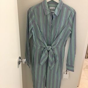 Calvin-Klein-Striped-Tie-Front-Shirt-Dress-6-NWT